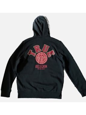 NWOT TRUE RELIGION BLACK HOODIE SIZE M